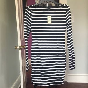 Long sleeve striped dress